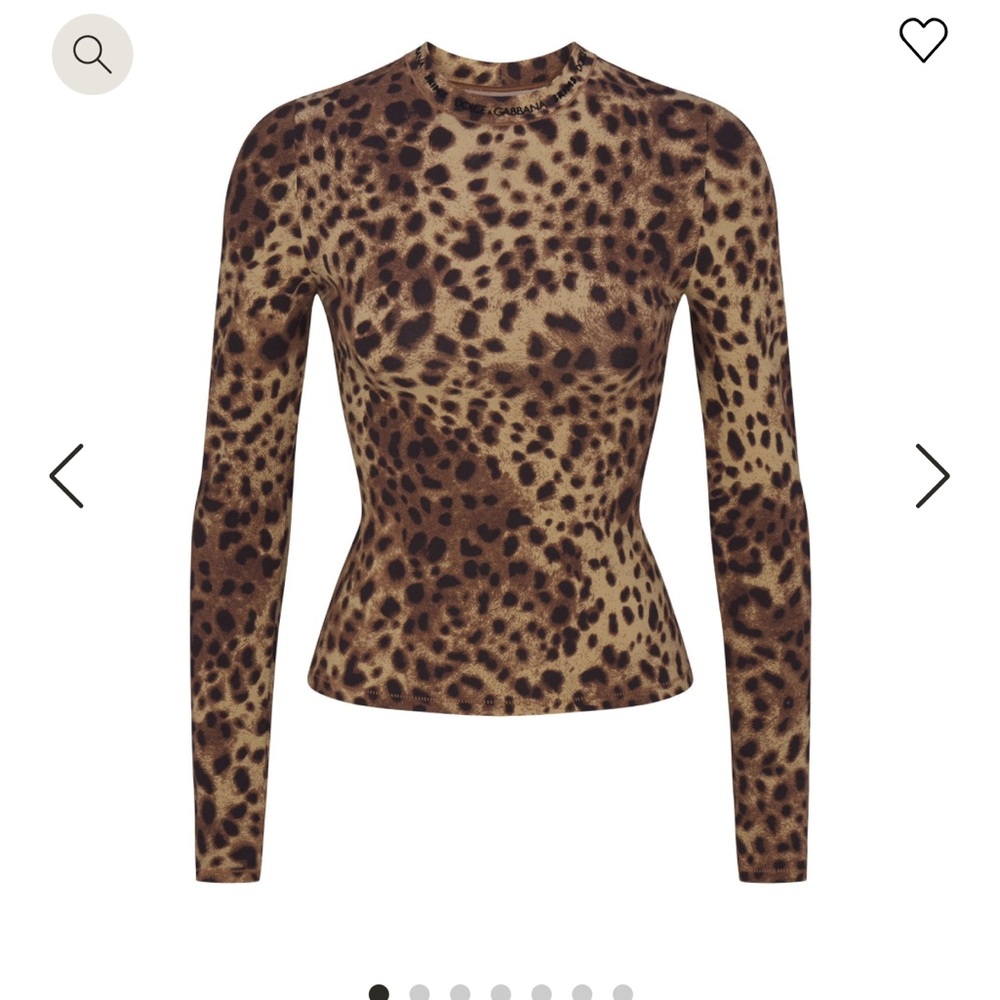 DOLCE&GABBANA X SKIMS COTTON JERSEY LONG SLEEVE T-SHIRT